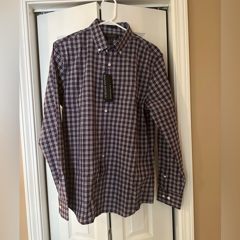 Banana Republic Tech Stretch Cotton Size Medium - New With Tags